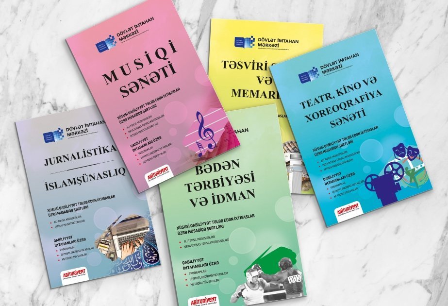 Qabiliyyət imtahanlarının istiqamətləri üzrə “Abituriyent” jurnalının xüsusi buraxılışları nəşr edilib