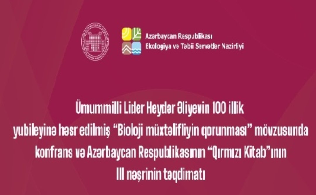 “Qırmızı kitab”ın yeni nəşrinin təqdimatı keçiriləcək