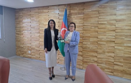DİM sədri Ombudsman Səbinə Əliyeva ilə görüşüb - FOTO