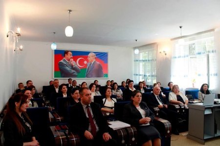 Mingəçevirdə “Heydər Əliyev İli” çərçivəsində elmi seminar keçirilib - FOTOLAR