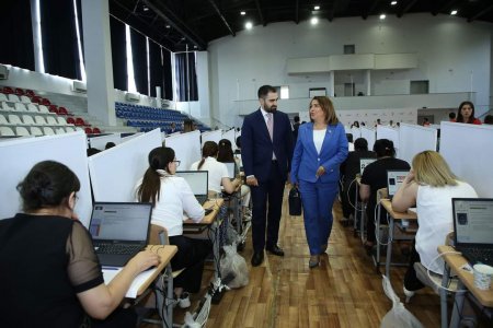 Sertifikatlaşdırma imtahanlarının son günü izlənilib - FOTO