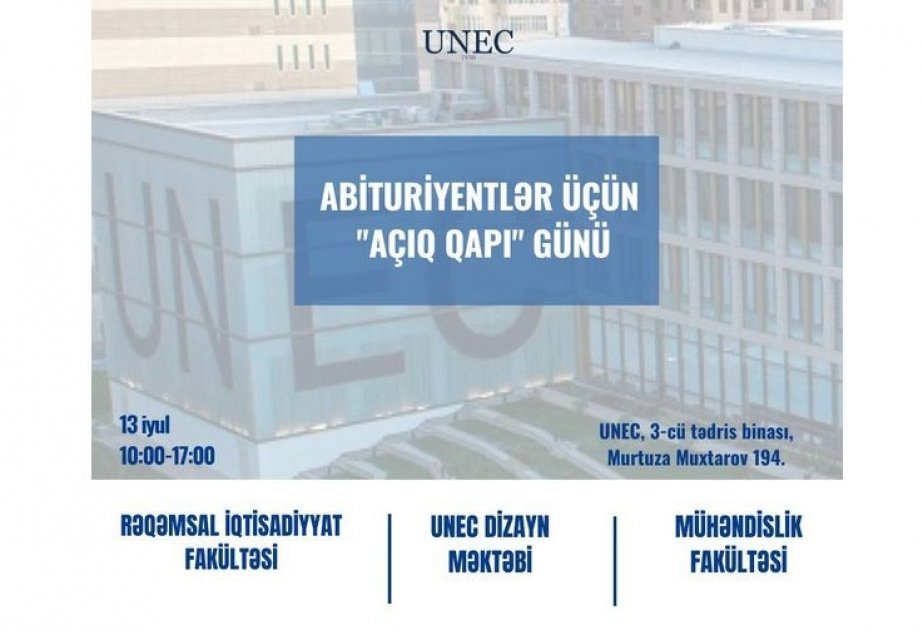 UNEC-də I və V ixtisas qrupları üzrə “Açıq qapı” günü keçirilib