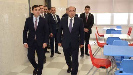 Şəkidə 7 nömrəli məktəbin yeni binasının açılışı olub - FOTO