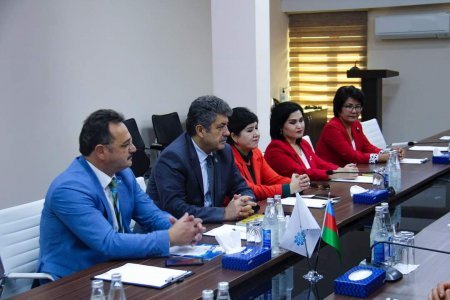 Türkiyə İnternet Media Birliyinin rəsmiləri ilə görüş keçirilib - FOTO