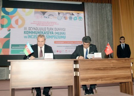 BDU və Türk Dünyası Jurnalistlər Federasiyası arasında əməkdaşlıq protokolu imzalanıb - FOTO BDU və Türk Dünyası Jurnalistlər Federasiyası arasında əməkdaşlıq protokolu imzalanıb - FOTO