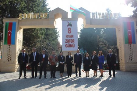 Mingəçevirdə 8 Noyabr - Zəfər Günü qeyd edilib - FOTO