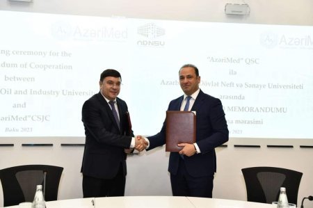 ADNSU ilə “AzeriMed” QSC arasında Əməkdaşlıq memorandumu imzalanıb - FOTO