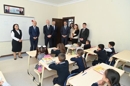 Emin Əmrullayev Naxçıvanda məktəblərdə olub - FOTOLAR