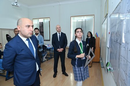 Emin Əmrullayev Naxçıvanda məktəblərdə olub - FOTOLAR