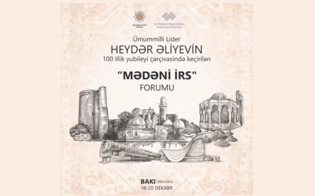 Azərbaycanda ilk dəfə olaraq “Mədəni irs” mövzusunda forum keçiriləcək