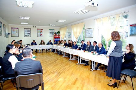 BŞTİ məktəb direktorları ilə görüş keçirib BŞTİ məktəb direktorları ilə görüş keçirib