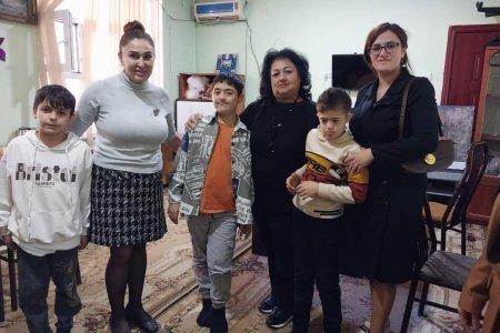 MDU kollektivi xüsusi qayğıya ehtiyacı olan uşaqları ziyarət ediblər