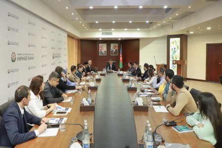 Mərkəzi Bankda media nümayəndələri üçün növbəti təlim keçirilib - FOTO