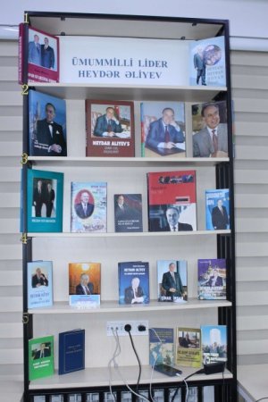 “Heydər Əliyev nəşrlərdə” adlı kitab sərgisi təşkil olunub - FOTO