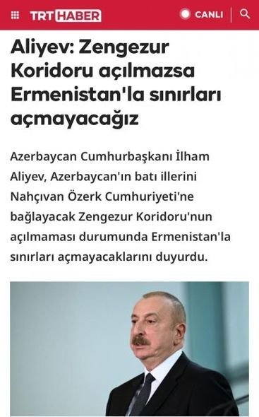 İlham Əliyevin yerli televiziya kanallarına müsahibəsi Türkiyə mediasında - FOTO