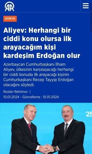 İlham Əliyevin yerli televiziya kanallarına müsahibəsi Türkiyə mediasında - FOTO