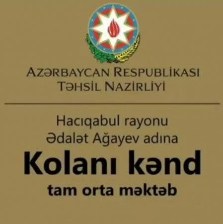Hacıqabul rayon Kolanı kənd tam orta məktəbində biabrçılıq!