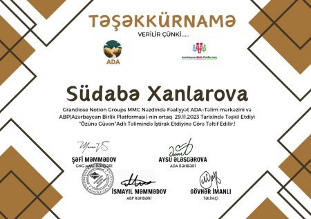 Uşaqların sevimlisi, peşəkar müəllim SÜDABƏ XANLAROVA