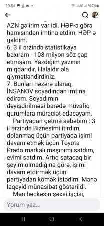 HAQQ ƏDALƏT PARTİYASININ İÇÜZÜ! 