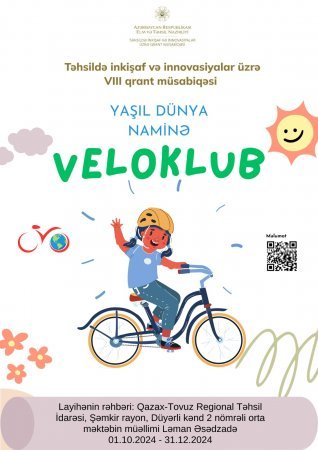 Şəmkirdə şagirdlər üçün veloklub yaradılıb